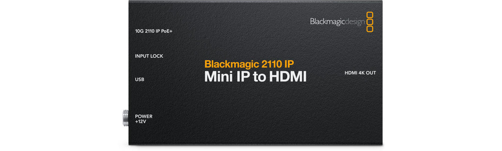 Blackmagic 2110 IP SDI to HDMI 12G, Convert 12G-SDI or SMPTE-2110 to HDMI in a rack mount design
