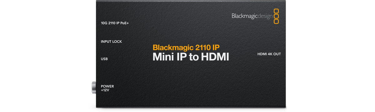 Blackmagic 2110 IP SDI to HDMI 12G, Convert 12G-SDI or SMPTE-2110 to HDMI in a rack mount design