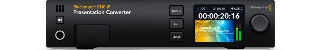 Blackmagic 2110 IP UpDownCross 12G, Professional standards converter with 12G-SDI, HDMI 4K and SMPTE-2110 IP connections