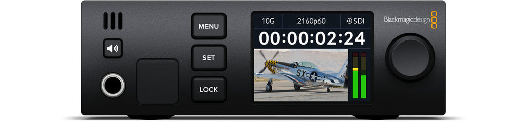 Blackmagic 2110 IP Converter 3x3G, Bi-Directional 3 channel 3G-SDI 2110 IP converter with built in control panel and LCD for status