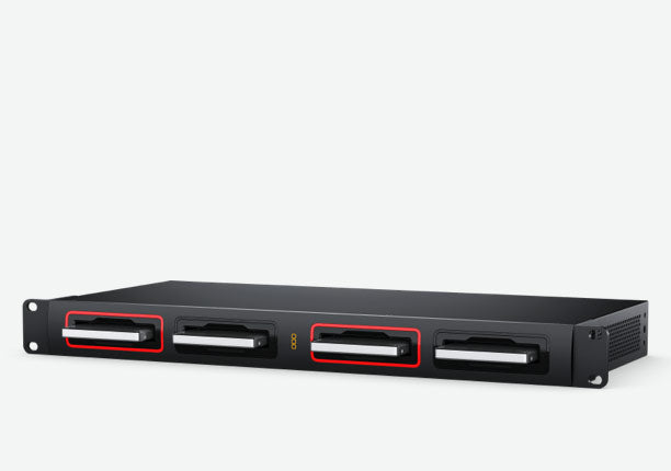 Blackmagic Cloud Dock 4, Share up to 4 independent SSDs or U.2 disks on your network