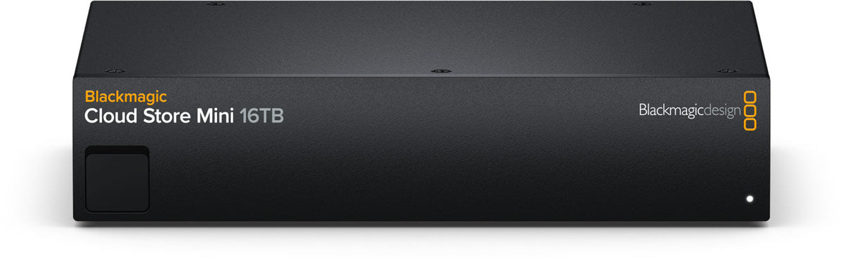 Blackmagic Cloud Store Max 24TB, Extremely high performance flash storage, with 24TB capacity 12 card RAID 0 flash memory core, 4 x 10G Ethernet, 100G Ethernet, USB-C and Blackmagic Cloud sync for distributing files globally