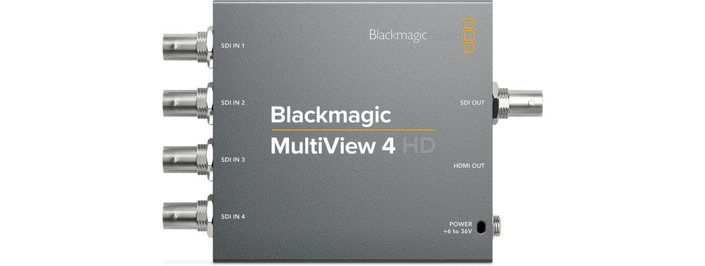 Blackmagic MultiView 4, Multiview supports up to 4 views on an HD or Ultra HD monitor