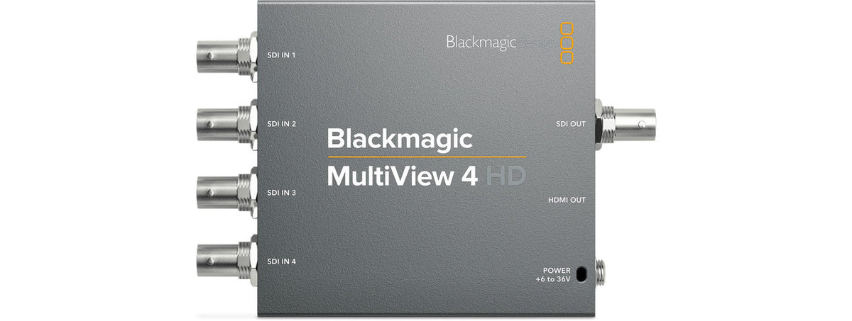 Blackmagic MultiView 4, Multiview supports up to 4 views on an HD or Ultra HD monitor