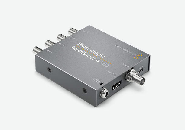 Blackmagic MultiView 4 HD, Affordable HD Multiview converter supports up to 4 views on an HD monitor