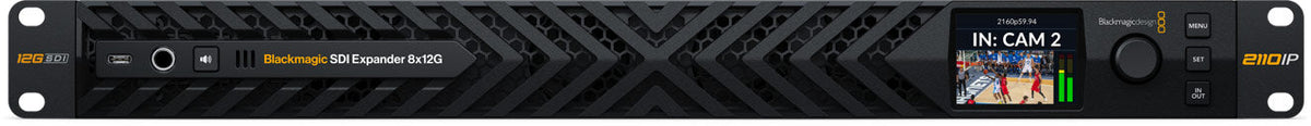 Blackmagic StudioBridge 100G, Bridges 100G Ethernet from cameras into redundant SMPTE-2022-7 100G Ethernet systems