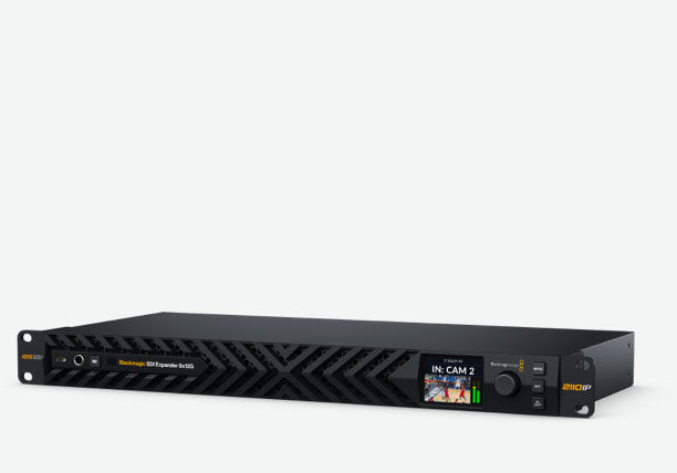 Blackmagic SDI Expander 8x12G, Convert 12G-SDI to 100G Ethernet IP video