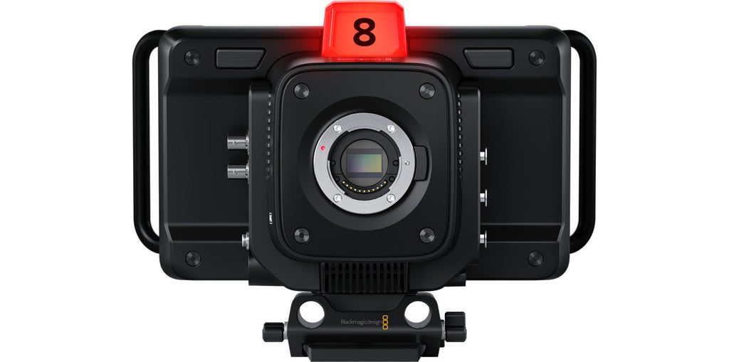 Blackmagic Studio Camera 6K Pro, Designed as the most advanced ultra portable studio camera, this model has the features of the Studio Camera 4K G2 Pro model plus a larger 6K sensor, EF lens mount and remote controllable ND filters
