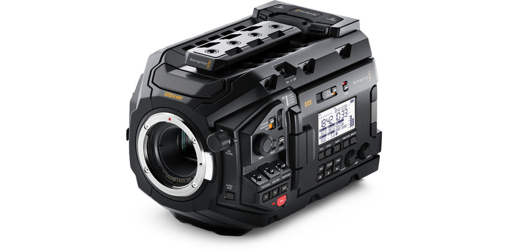 Blackmagic URSA Mini Pro 12K, Featuring a revolutionary 12K Super 35mm 80 megapixel sensor with generation 5 color science and 14 stops of dynamic range, URSA Mini Pro 12K is designed for high end feature film production