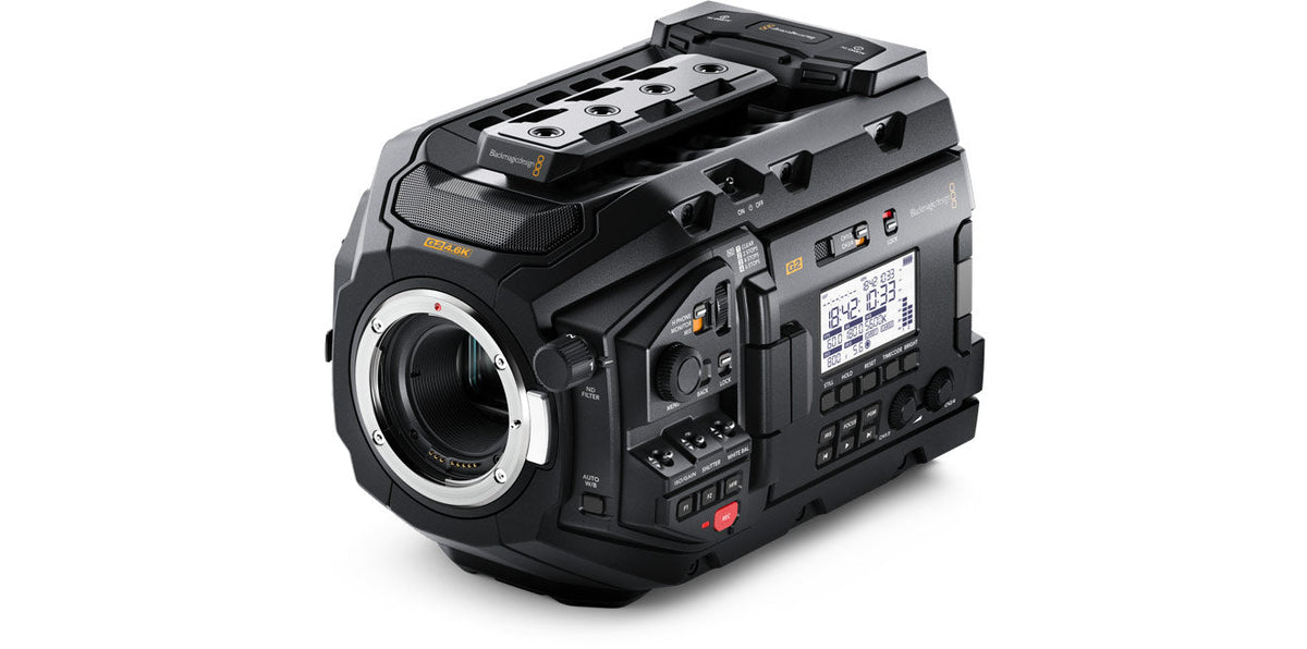 Blackmagic URSA Mini Pro 12K, Featuring a revolutionary 12K Super 35mm 80 megapixel sensor with generation 5 color science and 14 stops of dynamic range, URSA Mini Pro 12K is designed for high end feature film production