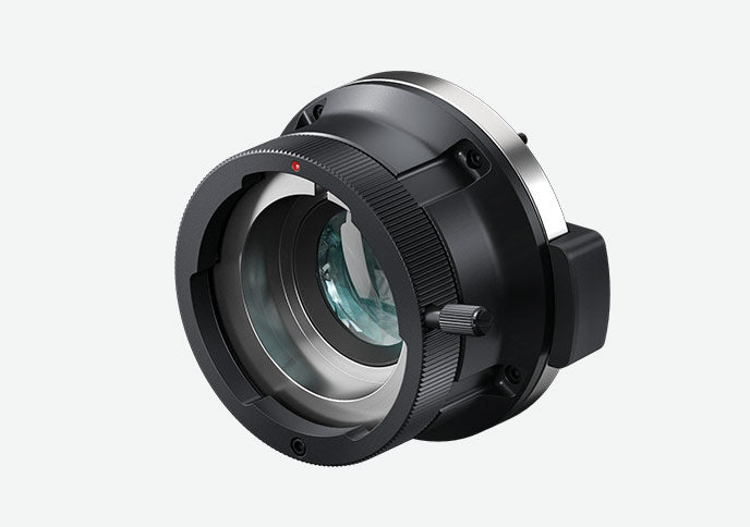 Blackmagic URSA Mini Pro B4 Mount, Optional B4 lens mount with precision optics and spherical aberration correction specifically designed to match the camera's sensor so you can use your existing B4 HD broadcast lenses