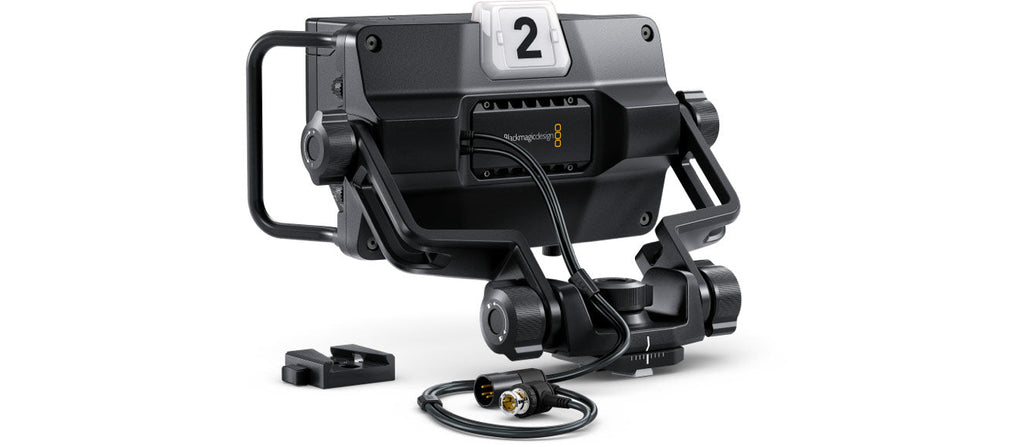 Blackmagic URSA Mini Pro B4 Mount, Optional B4 lens mount with precision optics and spherical aberration correction specifically designed to match the camera's sensor so you can use your existing B4 HD broadcast lenses