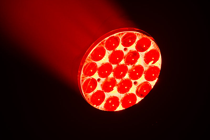 Eliminator Lighting Mega Par Z Wash, LED Wash Par with 19 x 15W RGBW 4-in-1 LEDs, Motorized 10 to 60 Degree Zoom, 3 Independent Color Zones, 2 DMX Channel Modes