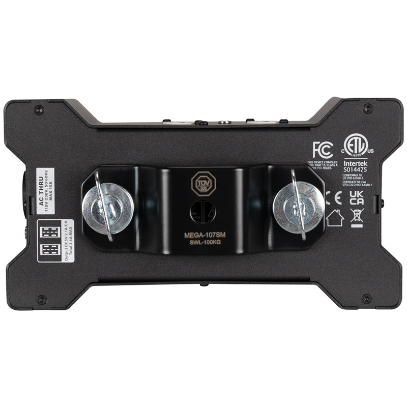 ADJ Power Bone T1PC, Distribution Box with 2 x Seetronic IP65 Locking Power Input and Thru Connections with 4 x Seetronic Indoor Locking Power Output Connections