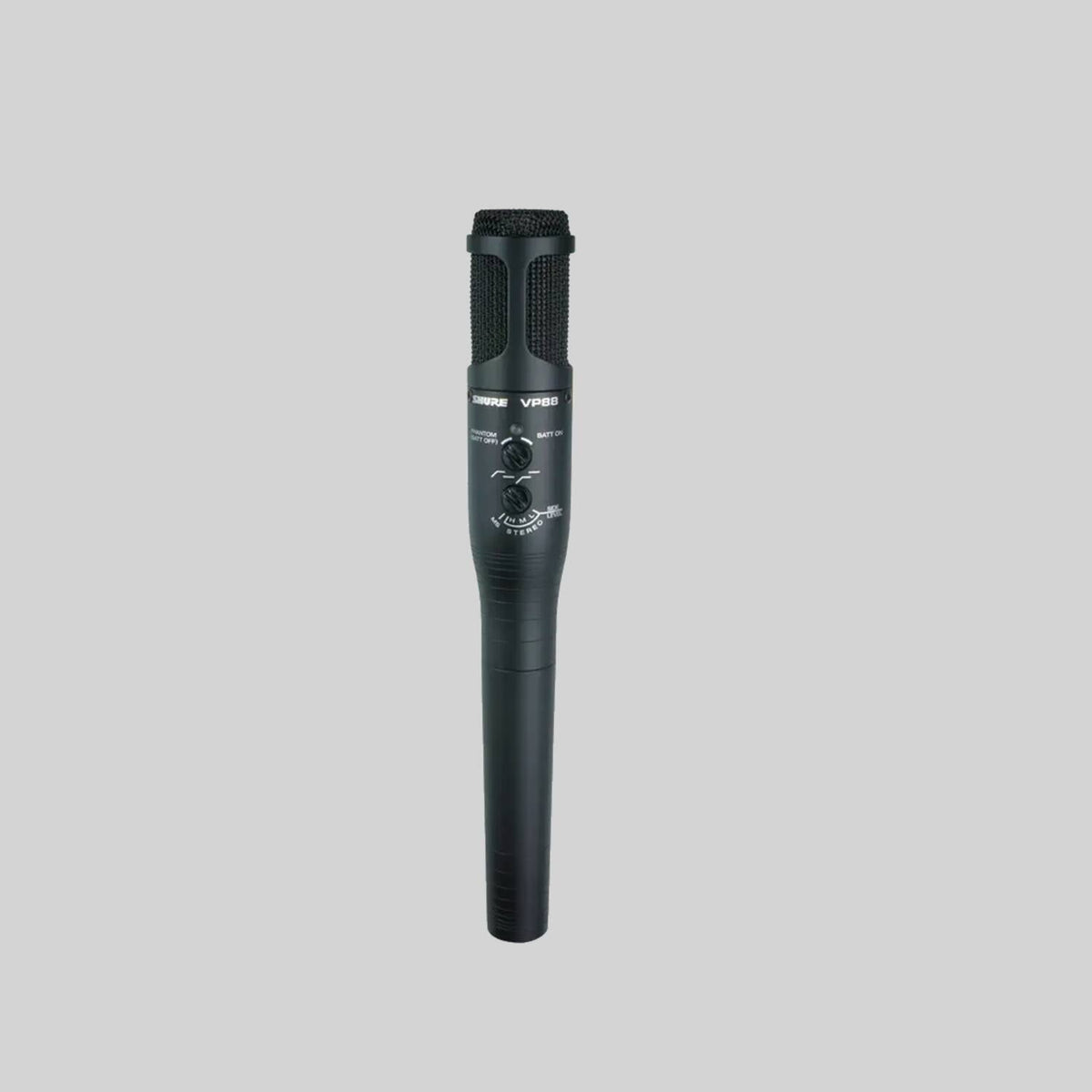 Shure VP88, Stereo Microphone, M-S Stereo Microphone with Internal Matrix, Battery Included