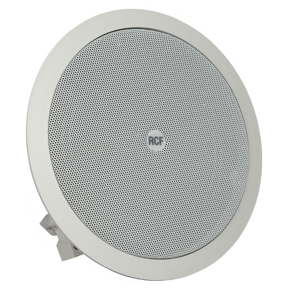 RCF PL 60 - 6" Twin-Cone Flush Mounting Ceiling Speaker, White, 6W, 70-100V