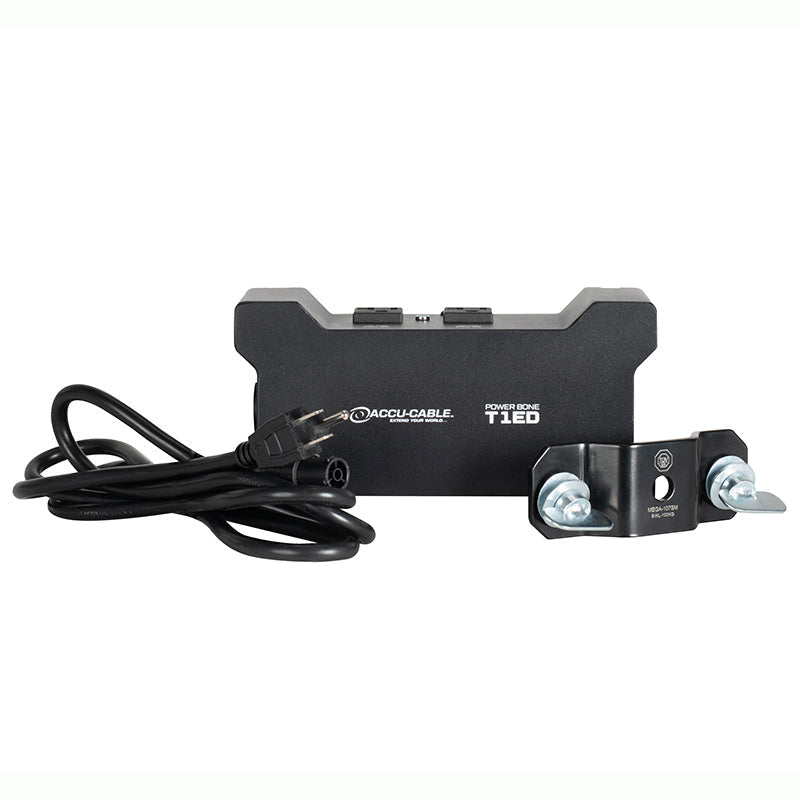 ADJ Power Bone T1ED, Distribution Box with 2 x Seetronic IP65 Outdoor Locking Power Input and Thru Connections with 4 x Standard Indoor Edison Outputs Sockets
