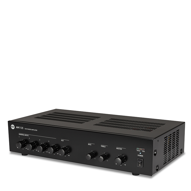 RCF AM1125 - 5 Channel Digital Mixer/Amplifier - 4 Ω, 70/100V, 160W