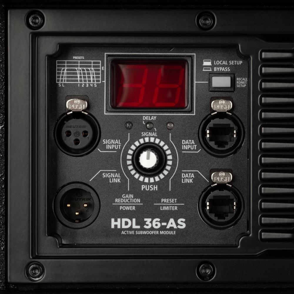 RCF HDL36-AS - Active 3200W 15" Flyable Subwoofer (RDNET Ready)
