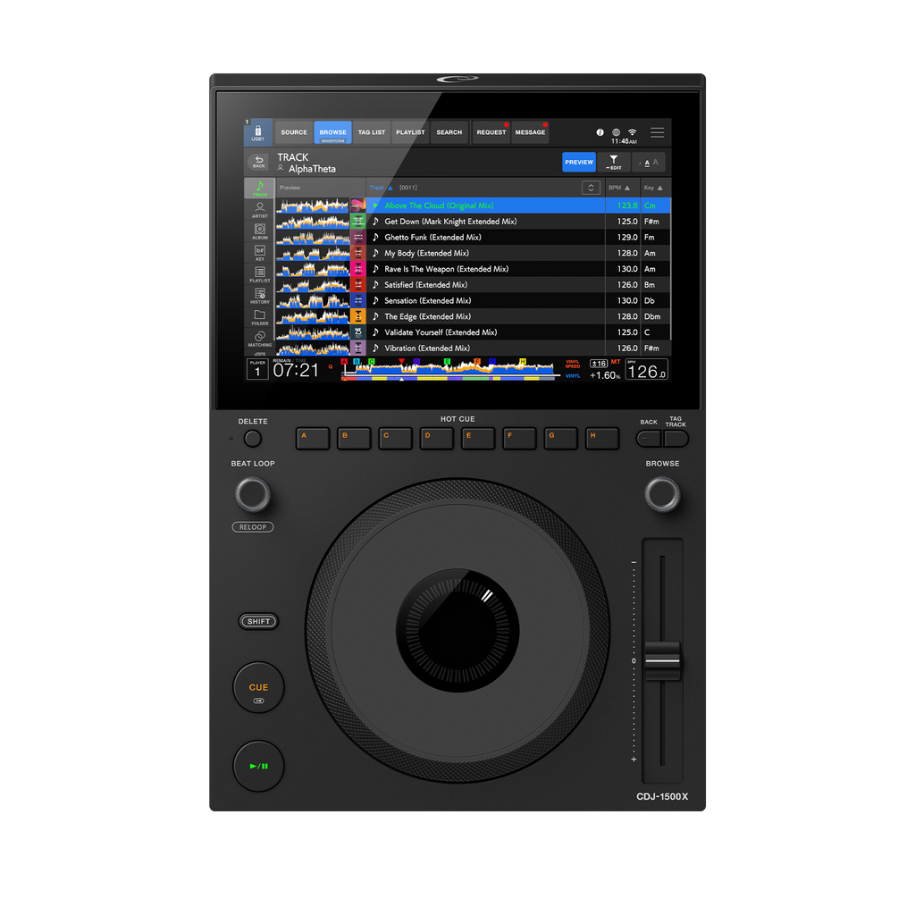 Pioneer DJ - AlphaTheta CDJ-1500X, DJ multi player inheriting the quality and usability of the CDJ-3000X