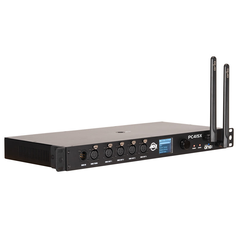 ADJ PC415X, Versatile Powerhouse, 3-in-1 Interface, 4 Output Power Distribution, Aria X2, 4 Output DMX/RDM Splitter, Event Scheduler