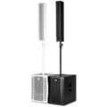 RCF EVOX-12-SYSTEM-W - Active 1400W Portable PA System (Baltic Birch), 15" Subwoofer and (8)x4" Top (White)