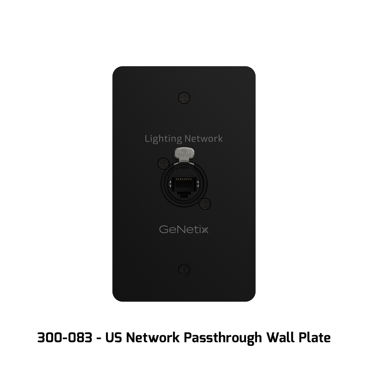 ChamSys GeNetix Network Passthrough Wall Plate - US