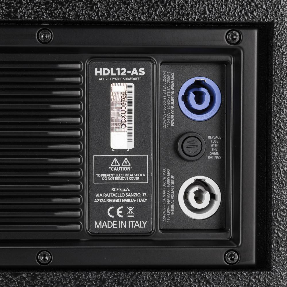 RCF HDL 12-AS - Active 1400W 12" Compact Flyable Subwoofer
