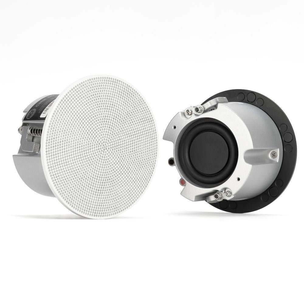 RCF CMR 30 - (2) Passive 60W 2.5" Ceiling Speakers (Contains White & Black Grills) - 16 Ω