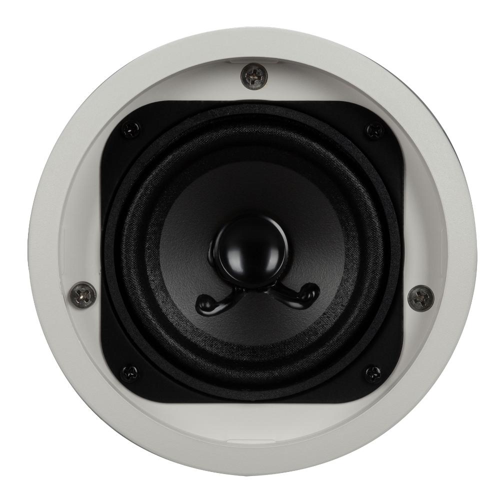 RCF PL 40 - 31/2" Flush Mnt. Ceil. Speaker With Line Transf., 8W, IP 44
