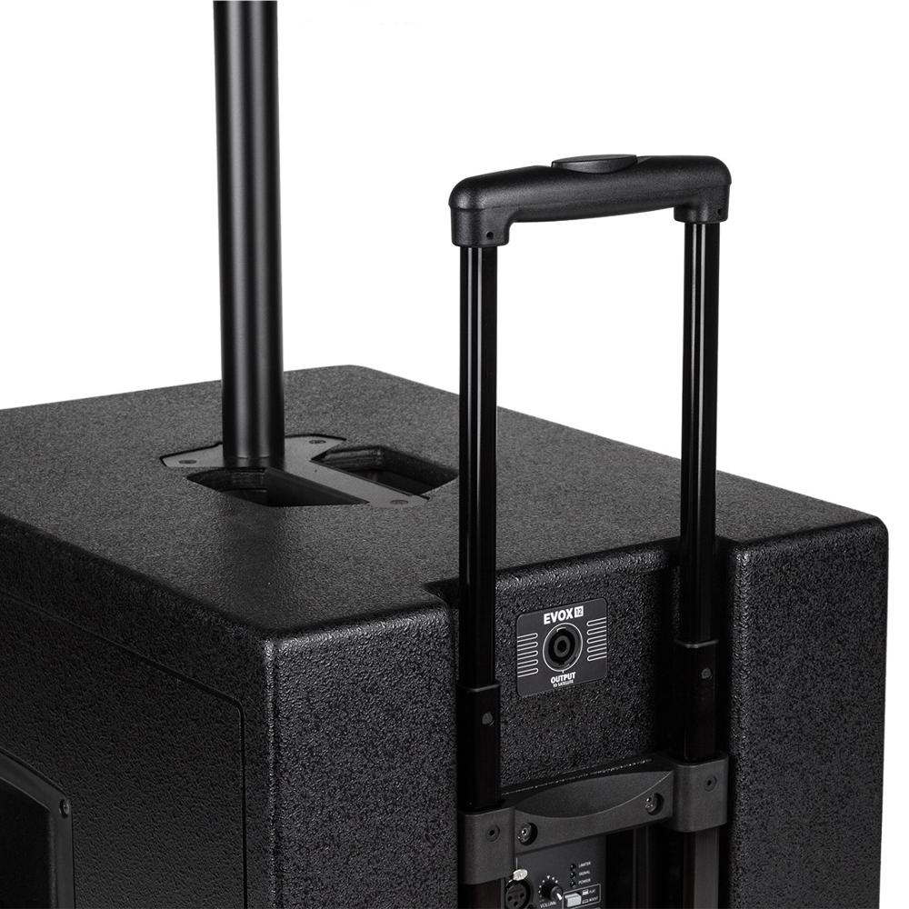 RCF EVOX-12-SYSTEM-W - Active 1400W Portable PA System (Baltic Birch), 15" Subwoofer and (8)x4" Top (White)