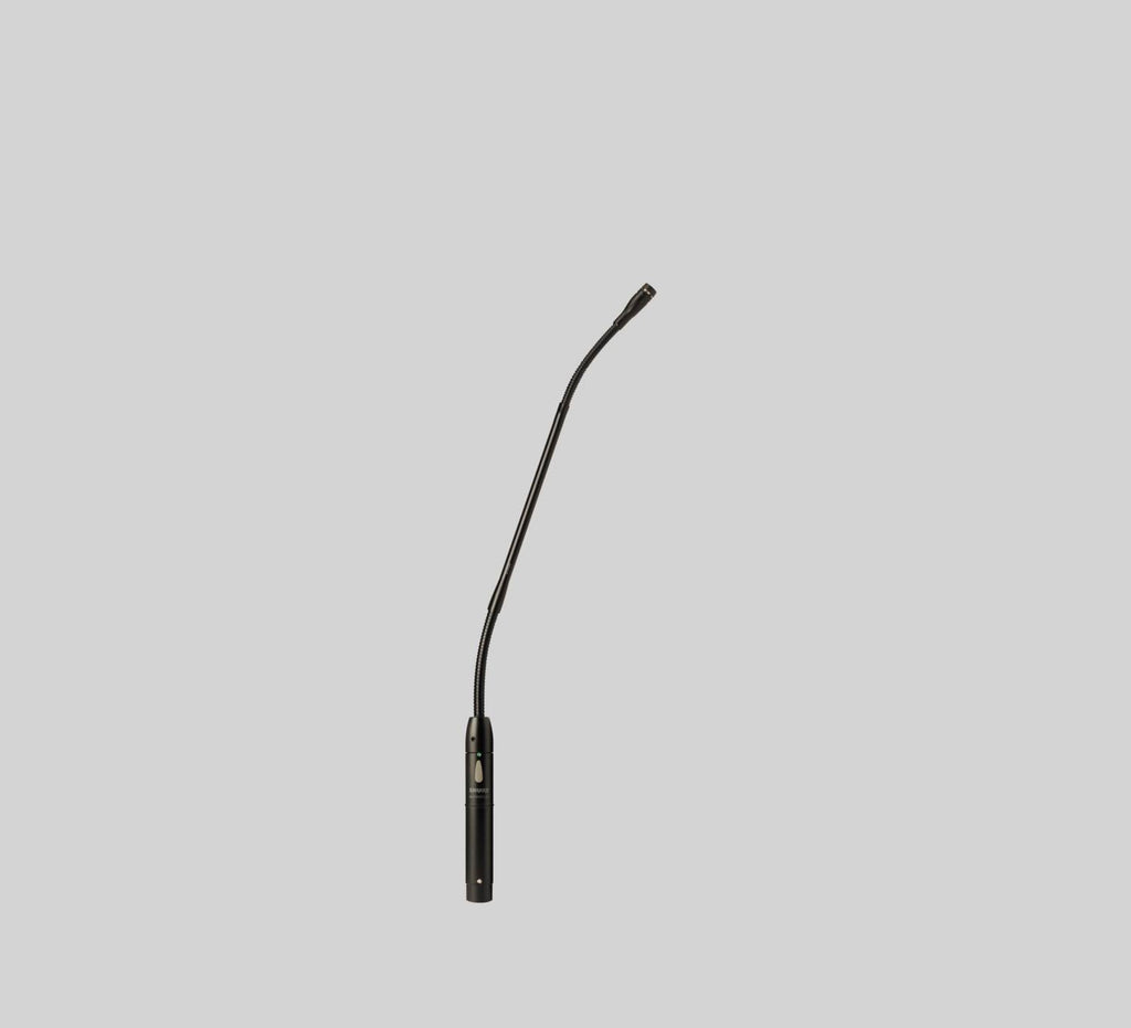 Shure MX412/N, Microflex Standard Gooseneck Microphone, No Cartridge-12" Gooseneck Condenser Microphone, Attached Preamp with XLR Shock Mount Flange, Mount Snap-Fit Foam Windscreen