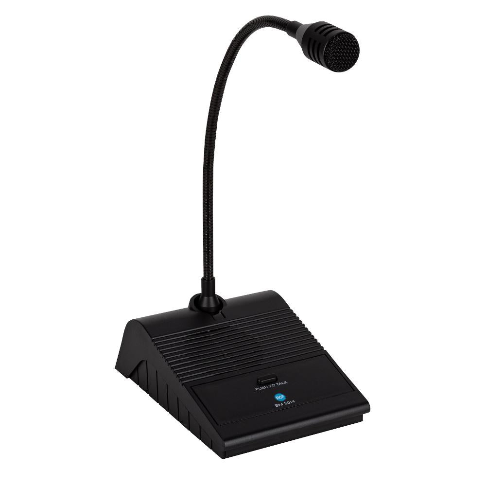RCF BM 3014 - Desk-top paging mike console, 5mt.cable with XLR conn.