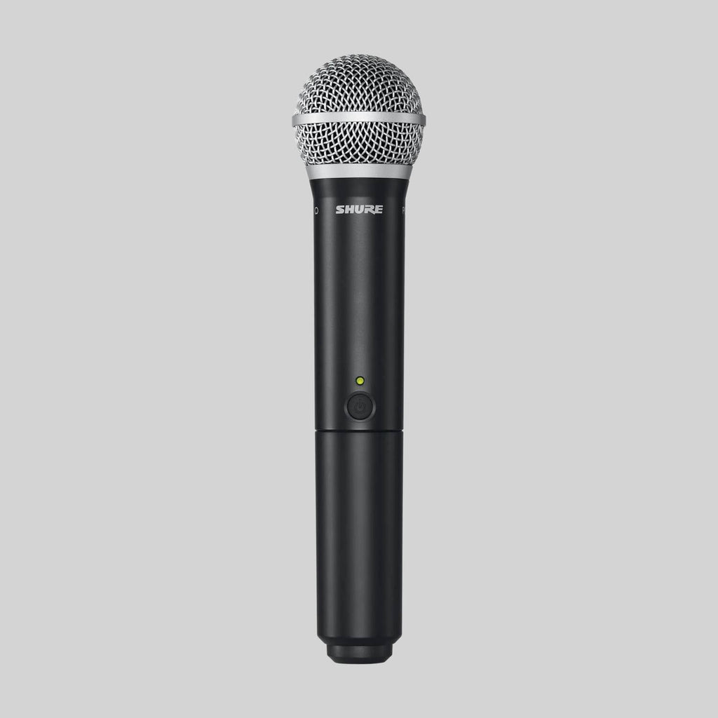 Shure BLX288/PG58-H11, Wireless Dual Vocal System with two PG58 Handheld Transmitters, Dual Vocal System with (1) BLX88 Dual Wireless Receiver and (2) BLX2 Handheld Transmitters with PG58 microphone