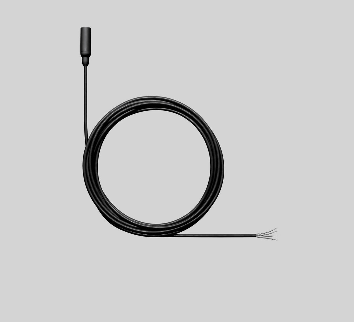 Shure TL48B/O-LEMO6-A, TwinPlex TL48 Subminiature Lavalier Microphone, Omni Lav, Low Sens, LEMO, Black