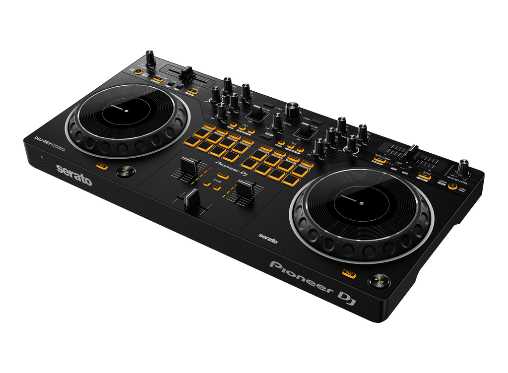 Pioneer DJ - AlphaTheta DDJ-REV1, Scratch-style 2-channel DJ controller for Serato DJ Lite
