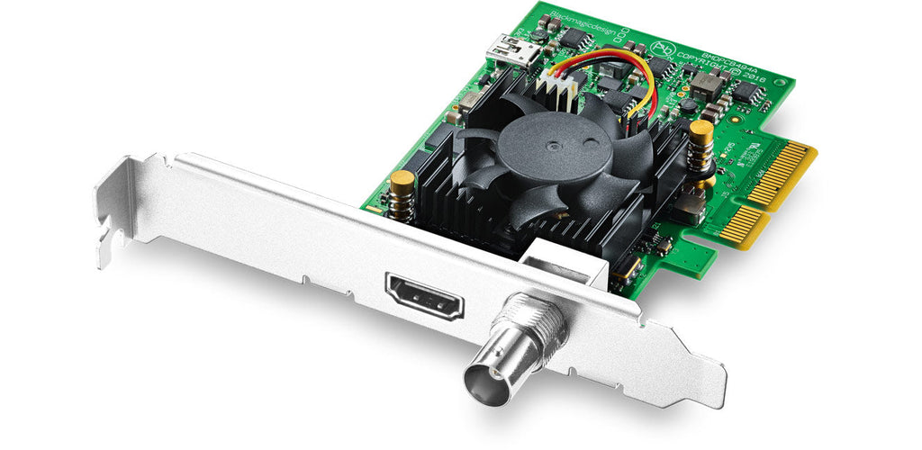 Blackmagic DeckLink Mini Recorder 4K, Low profile PCIe capture card featuring 6G-SDI and HDMI 2.0a for all formats up to 2160p30, including HDR!