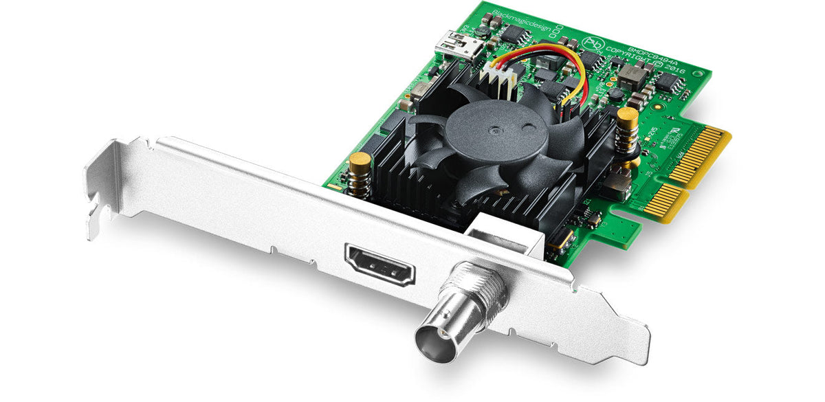 Blackmagic DeckLink Mini Recorder 4K, Low profile PCIe capture card featuring 6G-SDI and HDMI 2.0a for all formats up to 2160p30, including HDR!