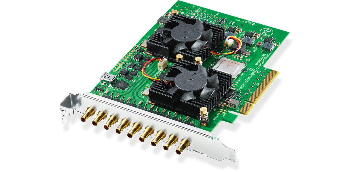 Blackmagic DeckLink Quad HDMI Recorder, PCIe capture card with 4 HDMI inputs for capturing up to 4 different SD, HD, Ultra HD and 4K formats at the same time!