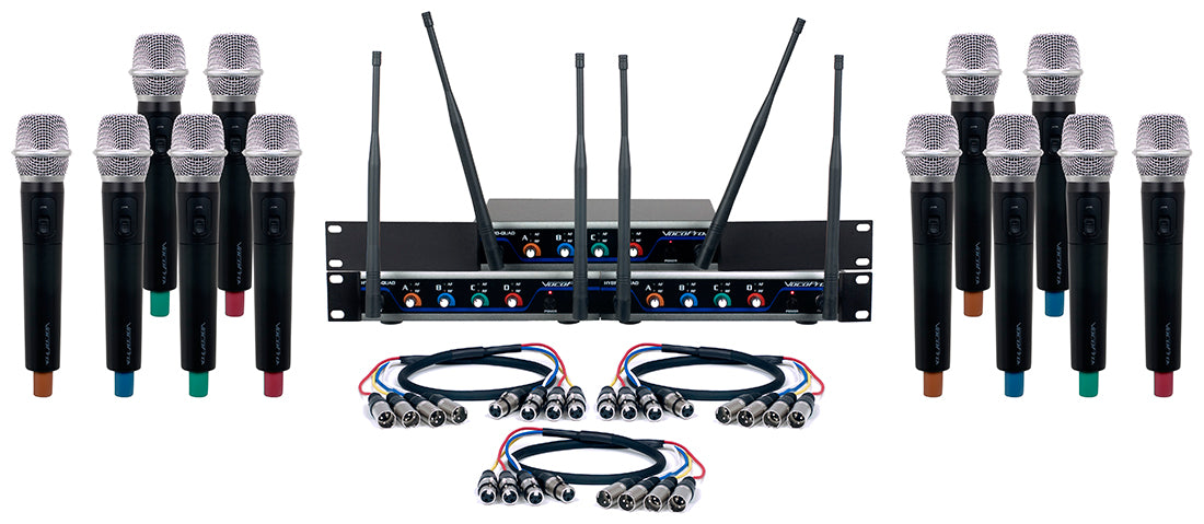 VocoPro Digital-ACAPELLA-12 - 12 Ch. 24Bit Digital Wireless HandHeld Mic sys with "Mic-on-Chip" Technology