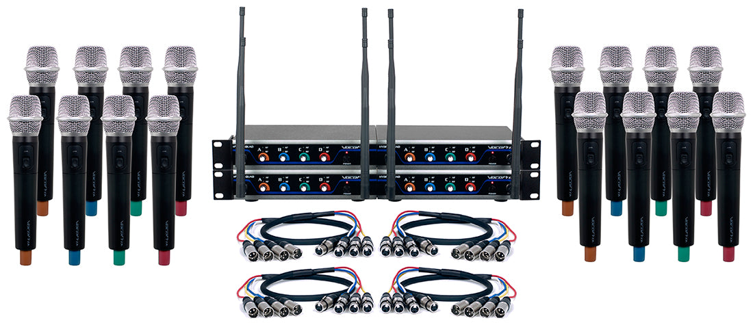 VocoPro Digital-ACAPELLA-16 - 16 Ch. 24Bit Digital Wireless HandHeld Mic sys with "Mic-on-Chip" Technology