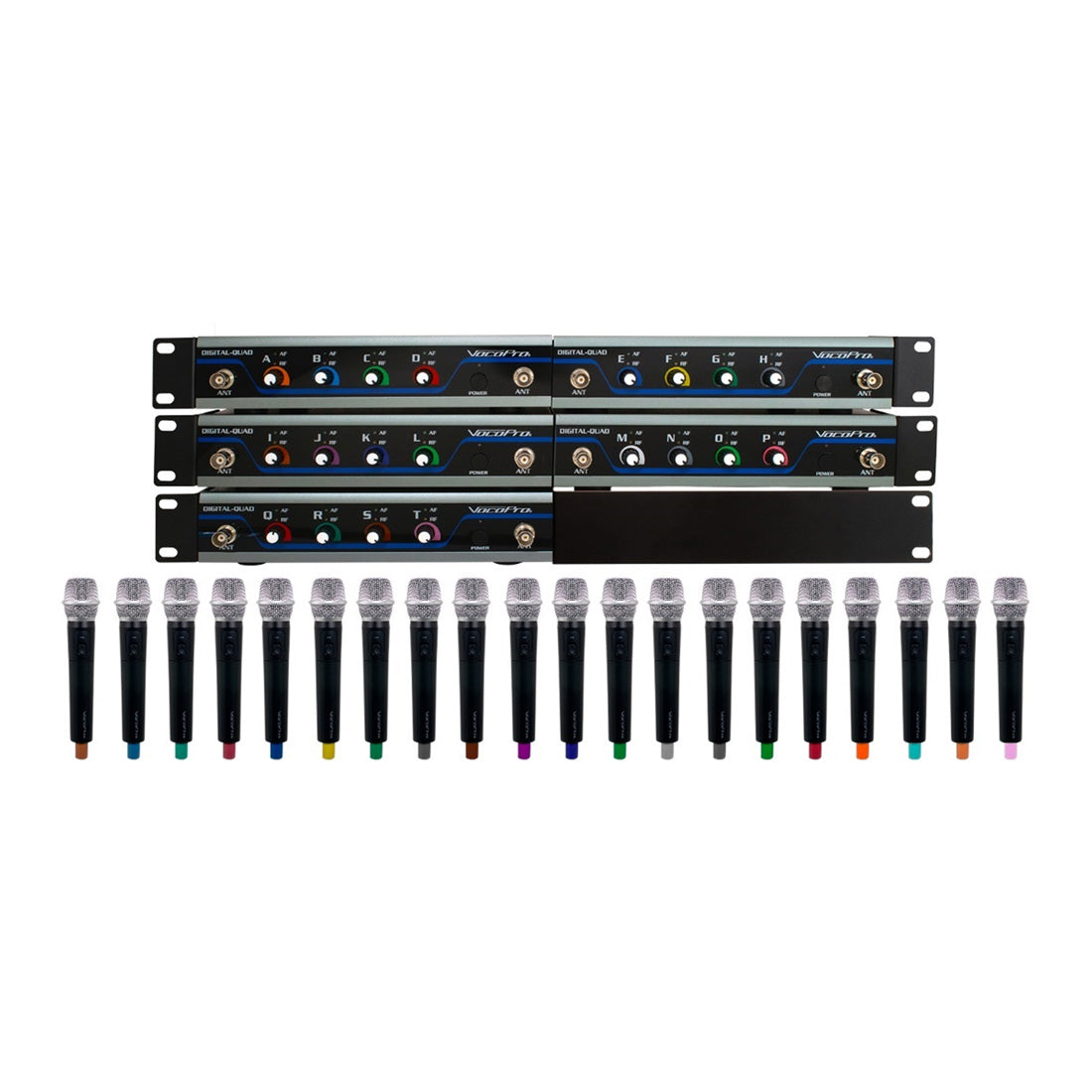 VocoPro Digital-Acapella-20 - 20 Channel UHF Wireless Handheld Microphone System