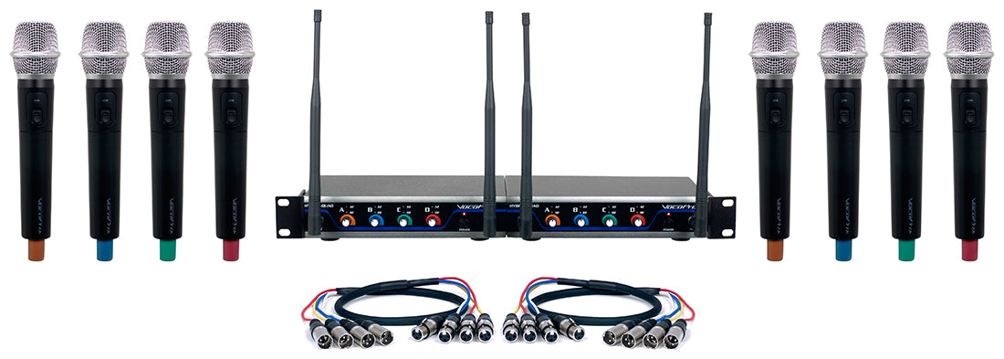 VocoPro Digital-ACAPELLA-8 - 8 Ch. 24Bit Digital Wireless HandHeld Mic sys with "Mic-on-Chip" Technology