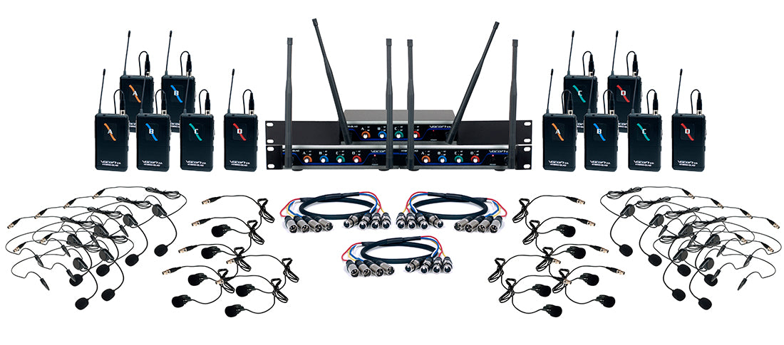 VocoPro Digital-PLAY-12 - 12 Ch. 24Bit Digital Wireless HandHeld Mic sys with "Mic-on-Chip" Technology