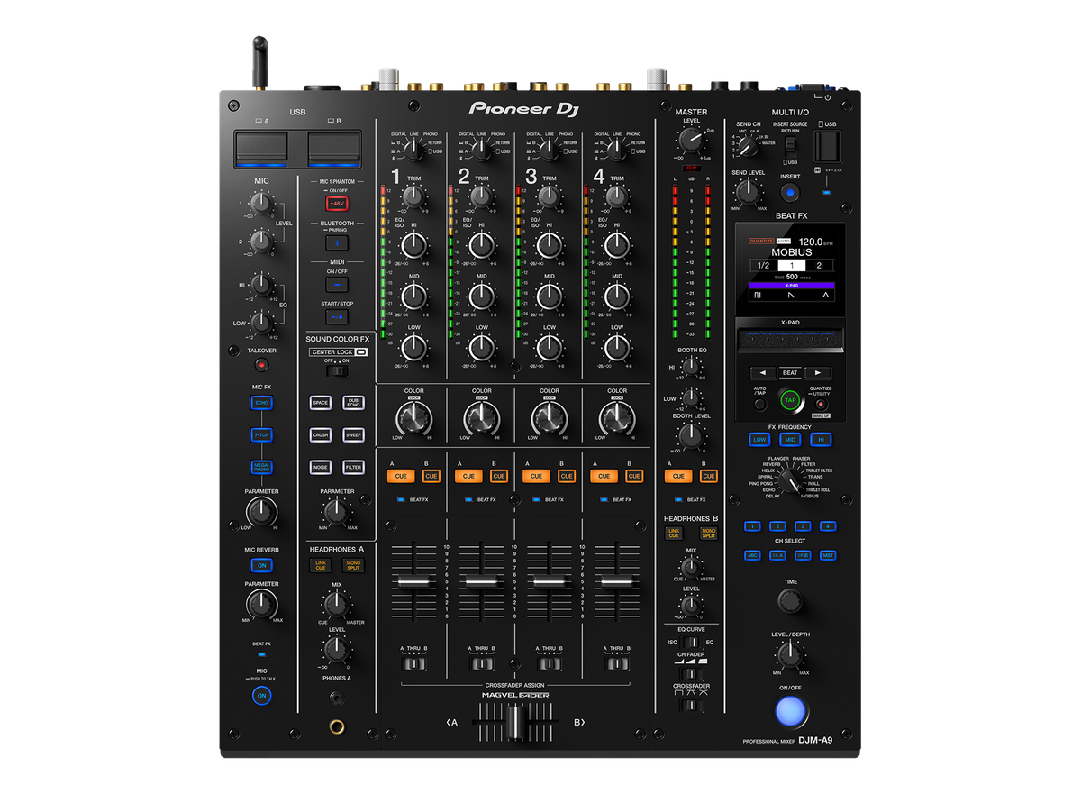 Pioneer DJ - AlphaTheta DJM-A9, 4-channel professional DJ mixer