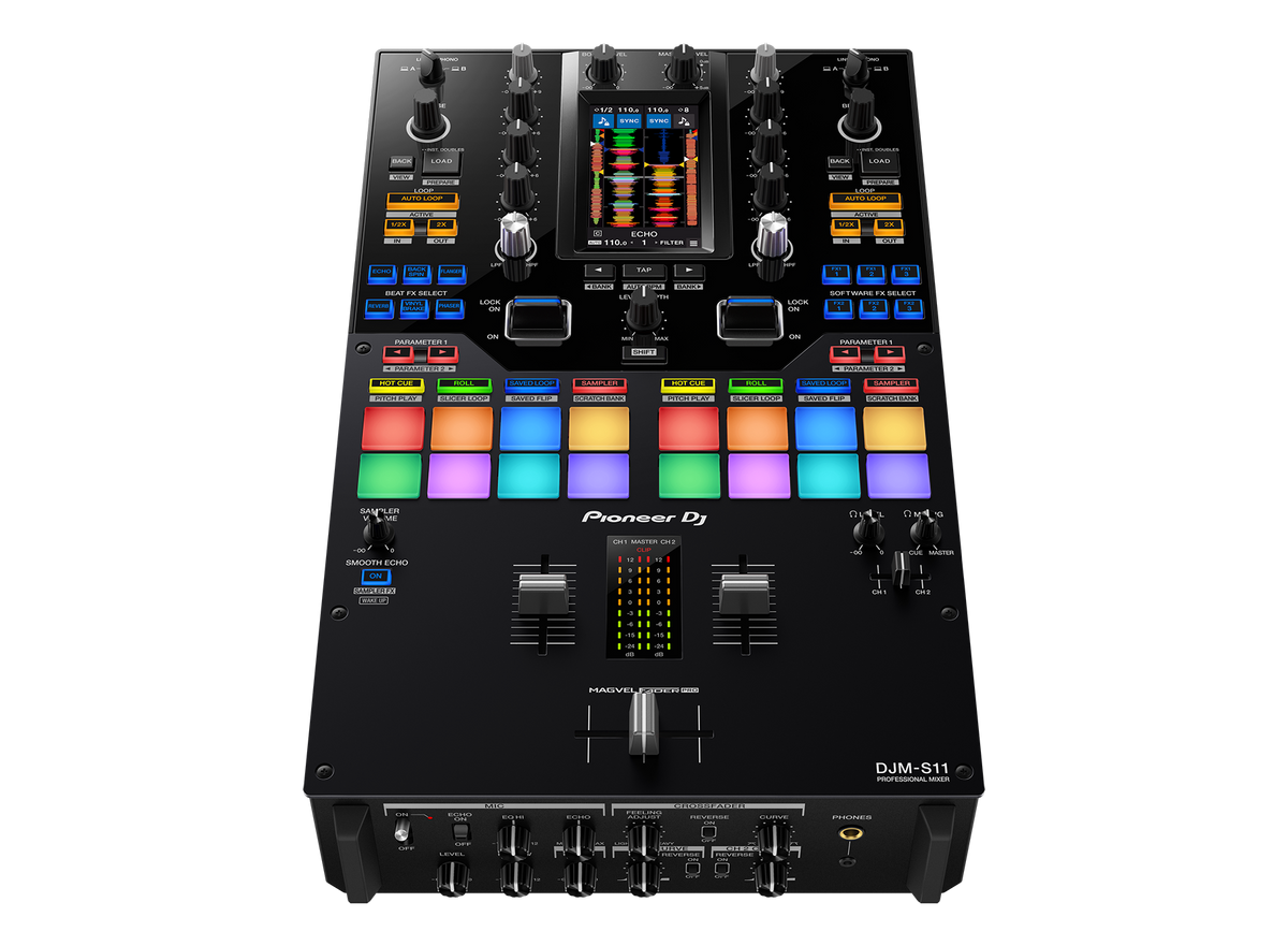 Pioneer DJ - AlphaTheta DJM-S11, Professional scratch style 2-channel DJ mixer