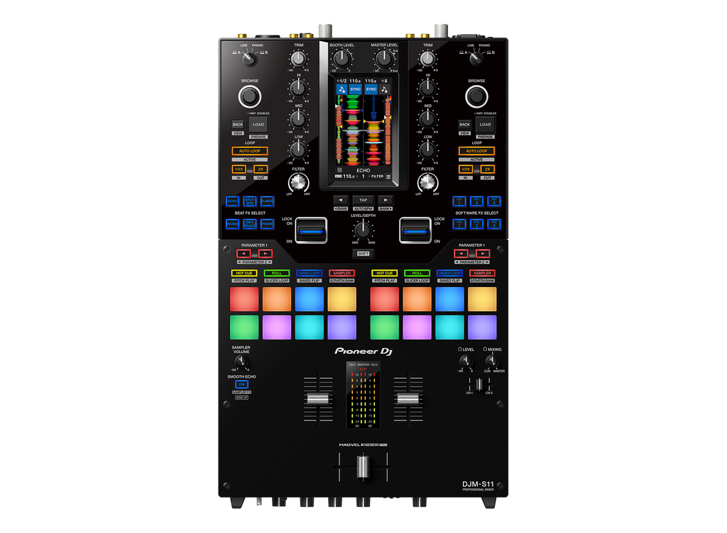 Pioneer DJ - AlphaTheta DJM-S11, Professional scratch style 2-channel DJ mixer