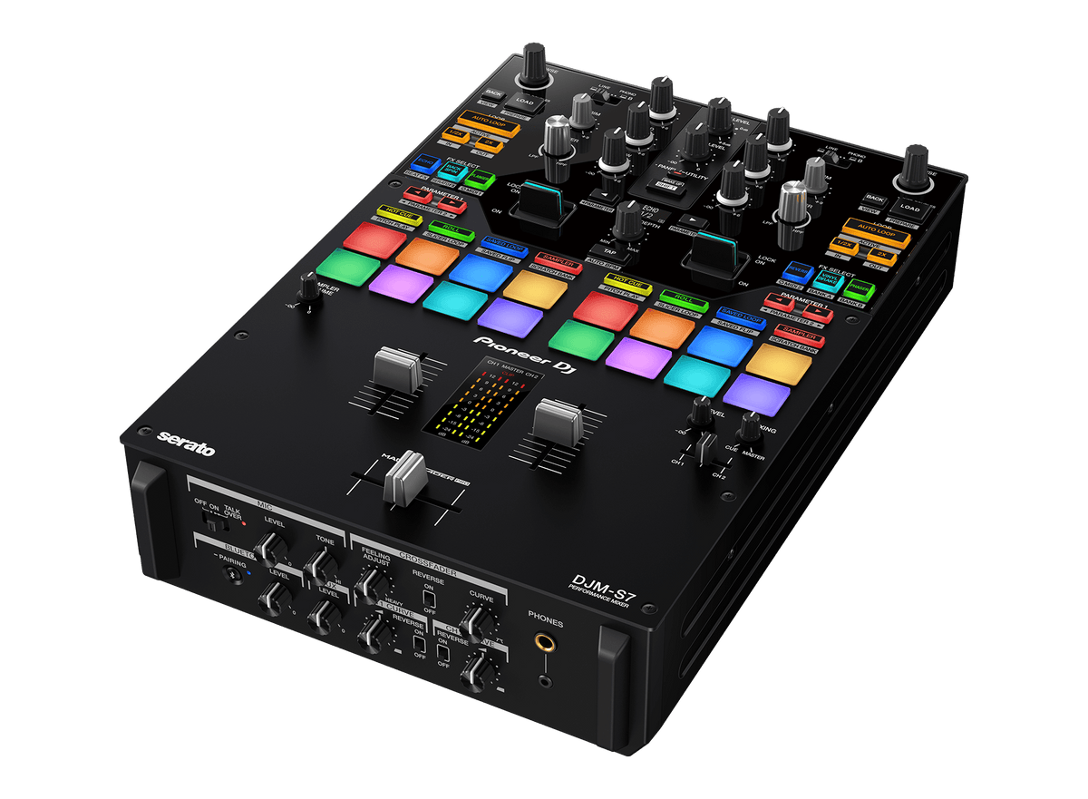 Pioneer DJ - AlphaTheta DJM-S7, Scratch-style 2-channel performance DJ mixer