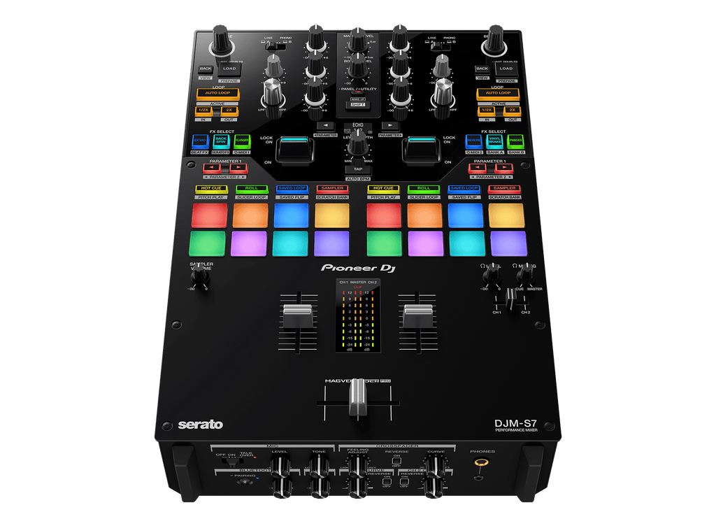 Pioneer DJ - AlphaTheta DJM-S7, Scratch-style 2-channel performance DJ mixer