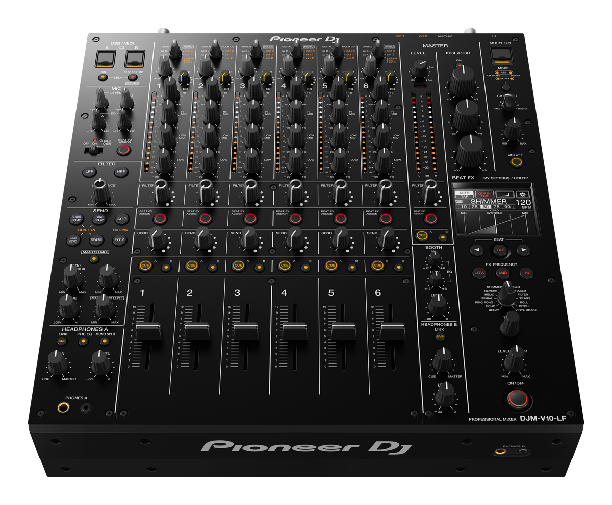 Pioneer DJ - AlphaTheta DJM-V10-LF, Creative style 6-channel professional DJ mixer with long fader